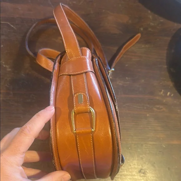 Venice Simpson Orient express Brown Leather and Canvas Shoulder Bag - Picture 2 of 8